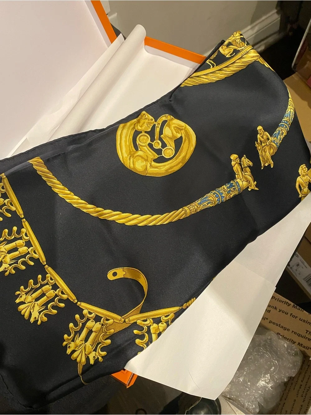 Hermes Silk Scarf